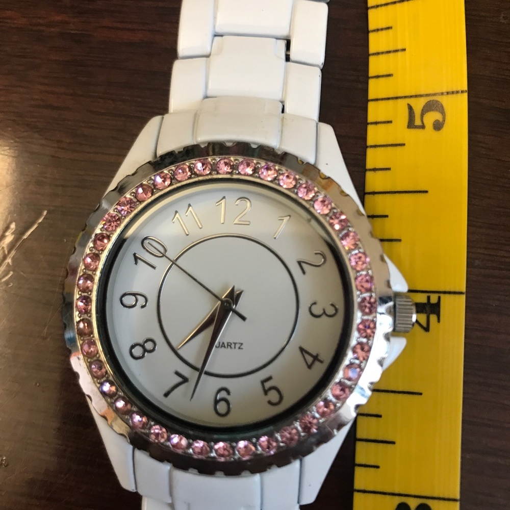 Dazzle by Paris Hilton white watch